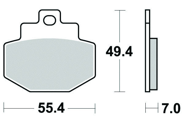 Pastiglia freno - Semi-métal R90