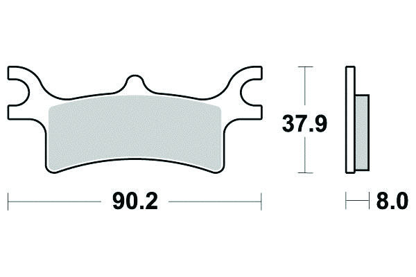 Pastiglia freno - Semi-métal R90