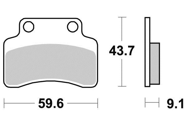 Pastiglia freno - Semi-métal R90