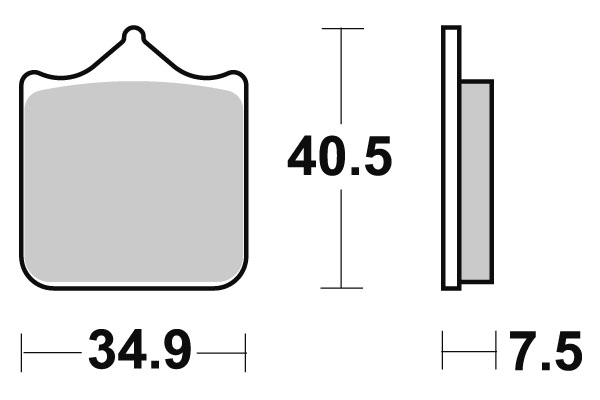 Pastiglia freno - Semi-métal R90