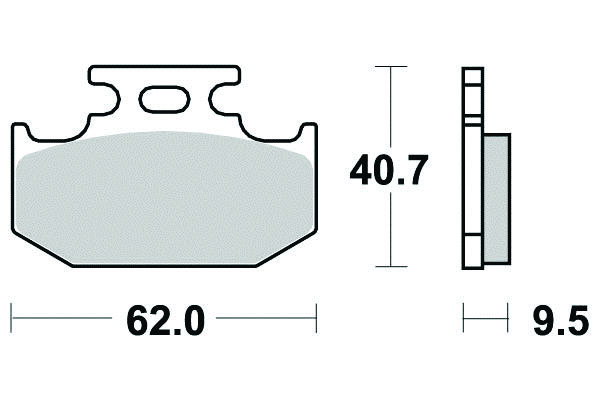 Pastiglia freno - Semi-métal R90