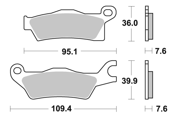 Pastiglia freno - Semi-métal R90