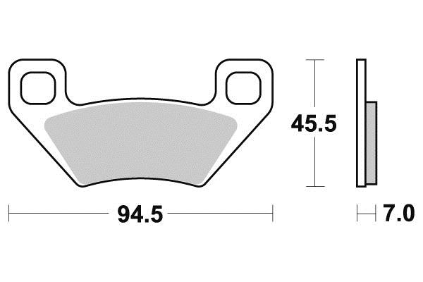 Pastiglia freno - Semi-métal R90