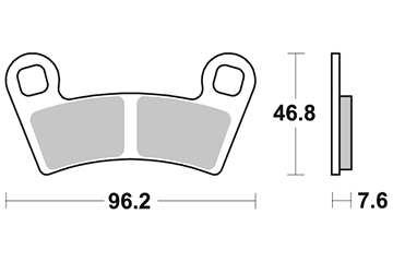 Pastiglia freno - Semi-métal R90