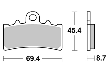 Pastiglia freno - Semi-métal R90
