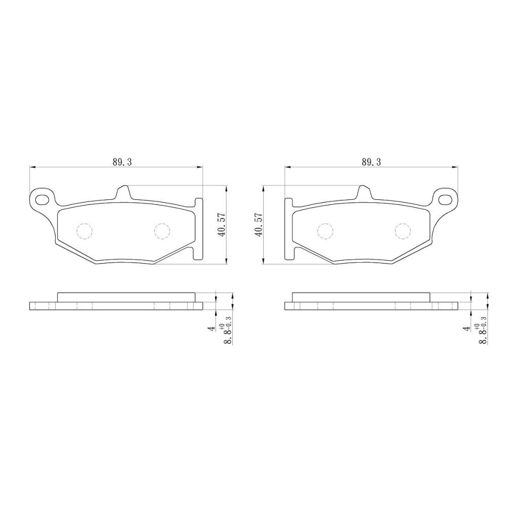 Pastiglia freno Sinter Grip R90
