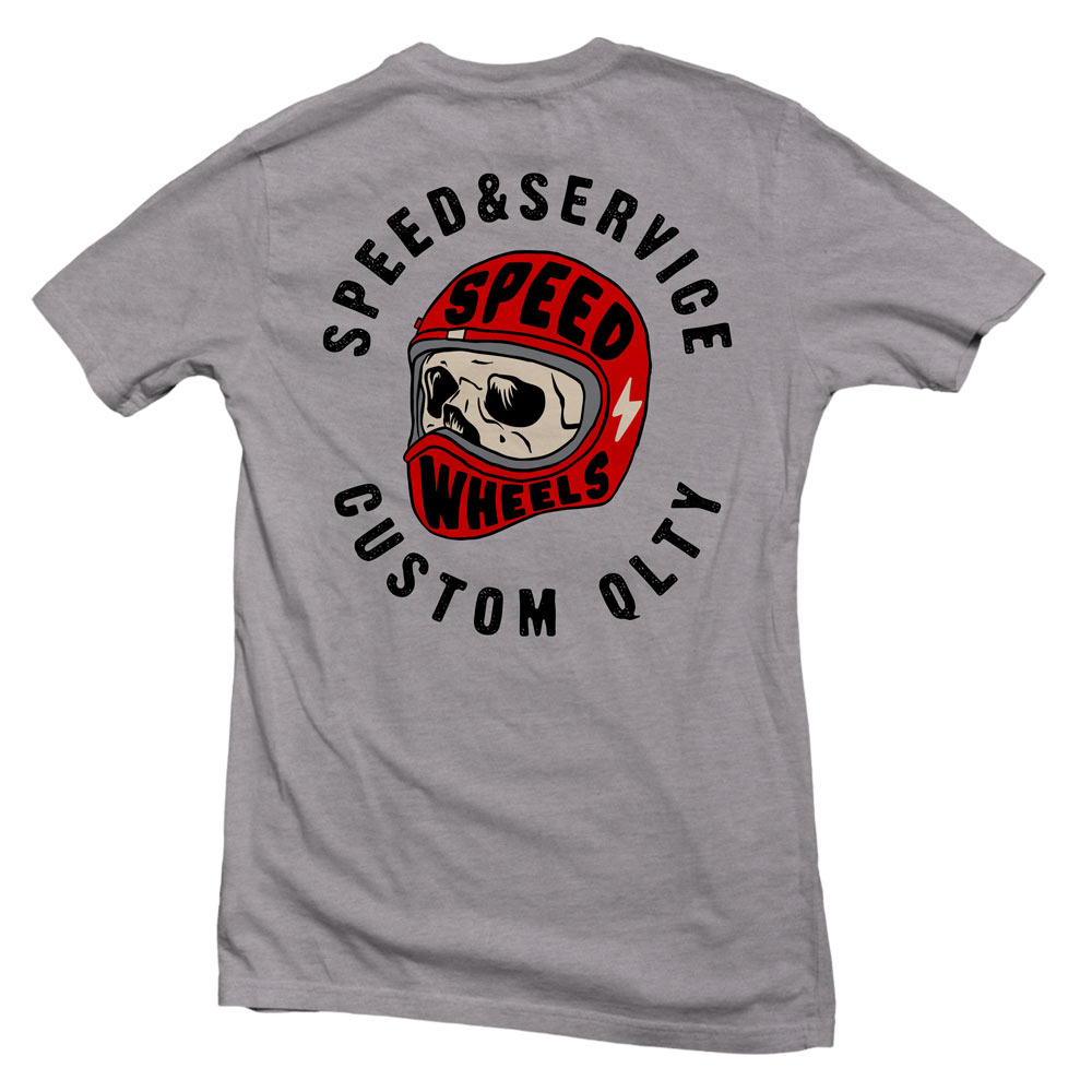 T-Shirt Gris SPEED & SERVICE