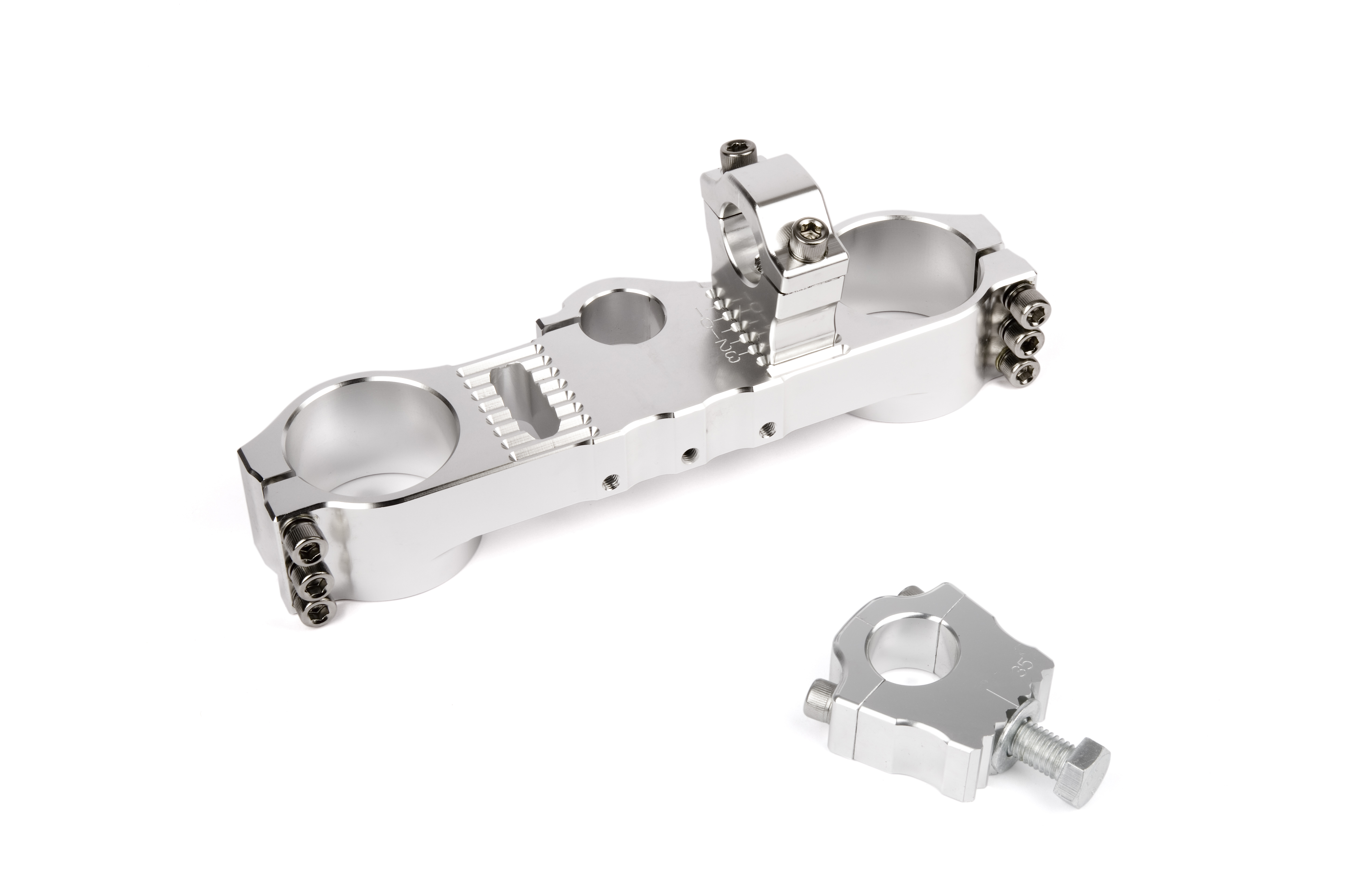 Piastra Forcella Superiore KTM 2001-2004 Offset 18mm + Ponticello 35mm per Manubri Ø28,6mm