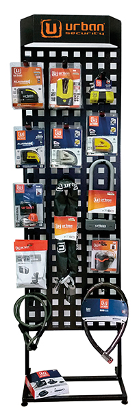 Espositore per antifurti 12 ganci - Modello grande - nero