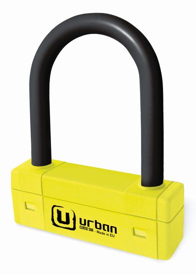 Antifurto U - UR85 - FR18 - 85*120 Omologazione SRA Nero & Giallo