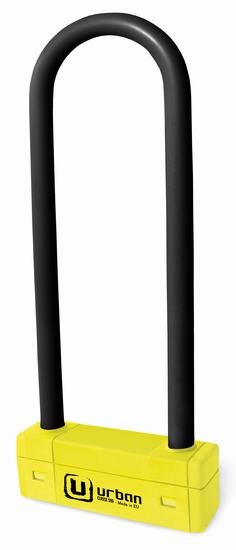 Antifurto U - UR85 - ?18 - 85*300 Omologazione SRA Nero & Giallo