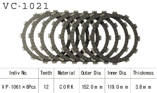 Kit Dischi Frizione Guarniti Rvf750 Rr 94-98