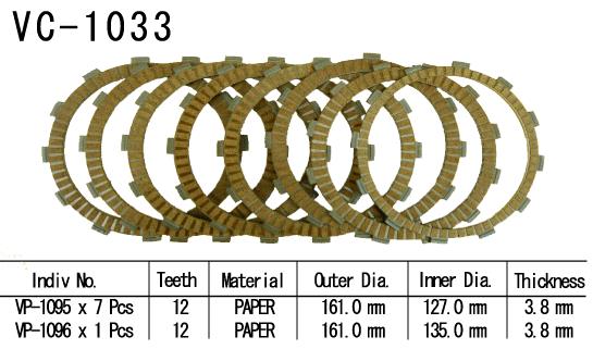 Kit Dischi Frizione Guarniti Gl1800 Gold Wind 01-02