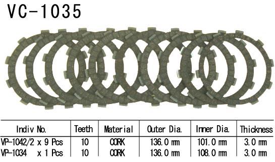 Kit Dischi Frizione Guarniti Gsf1200 Bandit 96-02