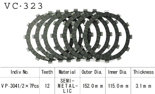 Kit Dischi Frizione Guarniti Gs 550 E 1977/1982