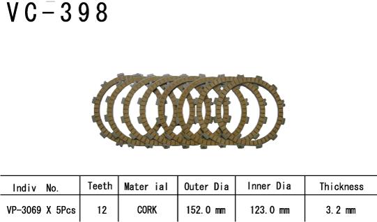 Kit Dischi Frizione Guarniti Rm 250 2003/2005