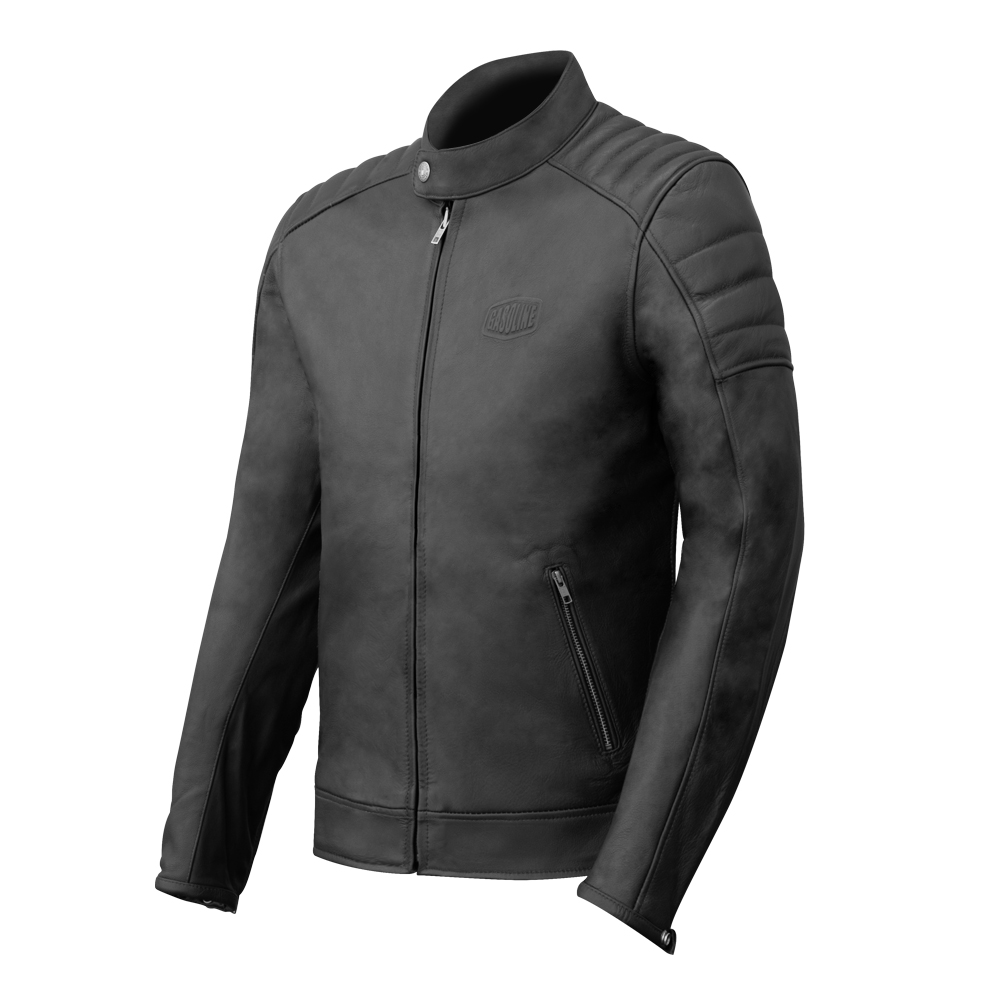 Giacca in pelle Uomo gt trophy Taglia L - NERO
