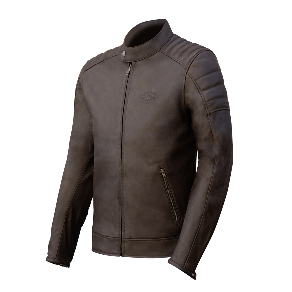 Giacca in pelle Uomo gt trophy C 4XL - marrone