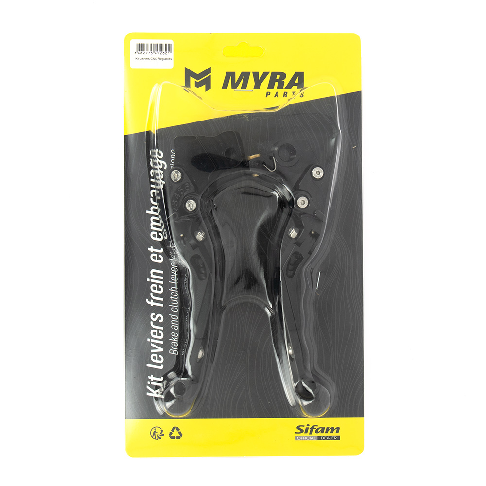 Myra Kit Leve Freno e Frizione Anodizzate Regolabili Ripi Nere adattabili SUZUKI - Foto 2 di 3